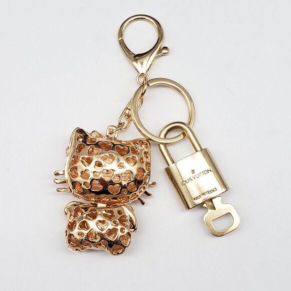Authentic Louis Vuitton Lock & Key with unbranded Bagcharm, Keycharm, Keychain - Picture 4 of 6